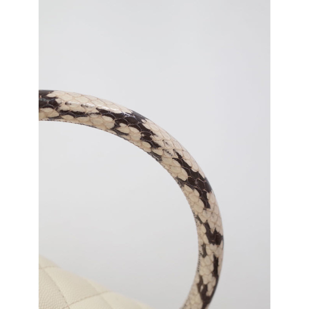 Chanel Chain Python Shoulder Bag Handle Matelasse - Picture 7 of 9